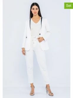 Neu 🤩 Jacken & Mäntel GIORGIO DI MARE 2tlg. Outfit In Weiß Günstig Kaufen 😀