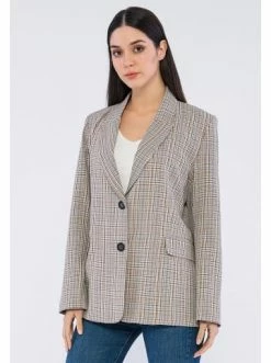 Billig 🧨 Große Größen GIORGIO DI MARE Blazer In Beige/ Schwarz Günstig Kaufen 👍 -Giorgio Di Mare Shop giorgio di mare blazer in beige schwarz 1