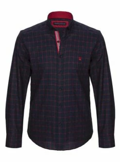Angebote 😀 Hemden GIORGIO DI MARE Hemd In Dunkelblau/ Rot Günstig Kaufen 😍