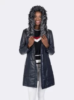 Bestes Angebot 💯 Jacken & Mäntel GIORGIO DI MARE Leder-Jacke In Dunkelblau Günstig Kaufen 🔔 -Giorgio Di Mare Shop giorgio di mare leder jacke in dunkelblau 2