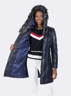 Bestes Angebot 💯 Jacken & Mäntel GIORGIO DI MARE Leder-Jacke In Dunkelblau Günstig Kaufen 🔔 -Giorgio Di Mare Shop giorgio di mare leder jacke in dunkelblau 3