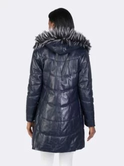 Bestes Angebot 💯 Jacken & Mäntel GIORGIO DI MARE Leder-Jacke In Dunkelblau Günstig Kaufen 🔔 -Giorgio Di Mare Shop giorgio di mare leder jacke in dunkelblau 4