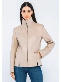 Besorgen 😉 Jacken & Mäntel GIORGIO DI MARE Lederjacke In Beige Günstig Kaufen ✔️ -Giorgio Di Mare Shop giorgio di mare lederjacke in beige 1