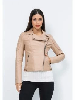 Aktion 👏 Jacken & Mäntel GIORGIO DI MARE Lederjacke In Beige Günstig Kaufen ✨