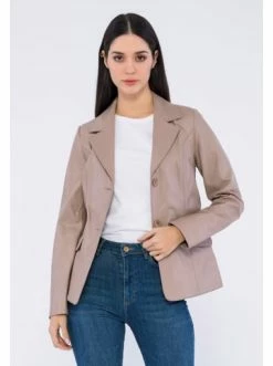 Angebote 🔥 Jacken & Mäntel GIORGIO DI MARE Lederjacke In Beige Günstig Kaufen ✨