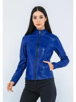 Bester Verkauf ✨ Jacken & Mäntel GIORGIO DI MARE Lederjacke In Blau Günstig Kaufen 🛒 -Giorgio Di Mare Shop giorgio di mare lederjacke in blau 2