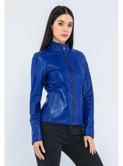 Bester Verkauf ✨ Jacken & Mäntel GIORGIO DI MARE Lederjacke In Blau Günstig Kaufen 🛒 -Giorgio Di Mare Shop giorgio di mare lederjacke in blau 3