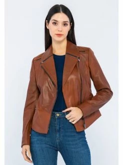 Angebote 🧨 Jacken & Mäntel GIORGIO DI MARE Lederjacke In Braun Günstig Kaufen 💯