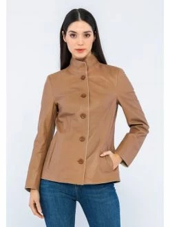 Rabatt ❤️ Jacken & Mäntel GIORGIO DI MARE Lederjacke In Camel Günstig Kaufen 🥰 -Giorgio Di Mare Shop giorgio di mare lederjacke in camel 1