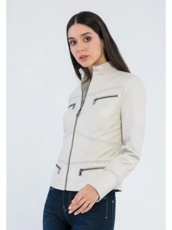 Billig 🧨 Jacken & Mäntel GIORGIO DI MARE Lederjacke In Creme Günstig Kaufen ⭐ -Giorgio Di Mare Shop giorgio di mare lederjacke in creme 1