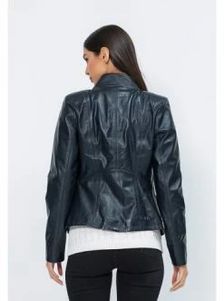 Brandneu 🎁 Jacken & Mäntel GIORGIO DI MARE Lederjacke In Dunkelblau Günstig Kaufen 🔥 -Giorgio Di Mare Shop giorgio di mare lederjacke in dunkelblau 30