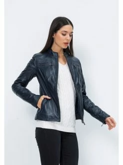 Beste Bewertungen von 👏 Jacken & Mäntel GIORGIO DI MARE Lederjacke In Dunkelblau Günstig Kaufen ❤️ -Giorgio Di Mare Shop giorgio di mare lederjacke in dunkelblau 36