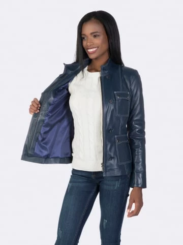 Budget 🎁 Jacken & Mäntel GIORGIO DI MARE Lederjacke In Dunkelblau Günstig Kaufen ✨ 7 Budget 🎁 Jacken & Mäntel GIORGIO DI MARE Lederjacke In Dunkelblau Günstig Kaufen ✨ – Bild 5