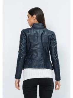 Großhandel 👍 Jacken & Mäntel GIORGIO DI MARE Lederjacke In Dunkelblau Günstig Kaufen 😀 -Giorgio Di Mare Shop giorgio di mare lederjacke in dunkelblau 43