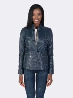 Budget 🎁 Jacken & Mäntel GIORGIO DI MARE Lederjacke In Dunkelblau Günstig Kaufen ✨ 18 Budget 🎁 Jacken & Mäntel GIORGIO DI MARE Lederjacke In Dunkelblau Günstig Kaufen ✨ -Giorgio Di Mare Shop giorgio di mare lederjacke in dunkelblau 5