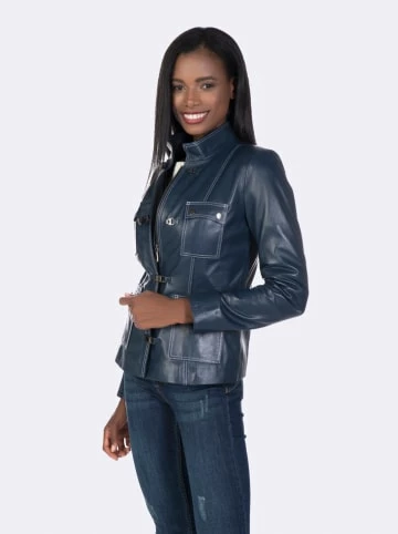 Budget 🎁 Jacken & Mäntel GIORGIO DI MARE Lederjacke In Dunkelblau Günstig Kaufen ✨ 10 Budget 🎁 Jacken & Mäntel GIORGIO DI MARE Lederjacke In Dunkelblau Günstig Kaufen ✨ – Bild 8