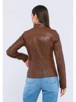 Schlussverkauf 🎁 Jacken & Mäntel GIORGIO DI MARE Lederjacke In Hellbraun Günstig Kaufen 👍 -Giorgio Di Mare Shop giorgio di mare lederjacke in hellbraun 2