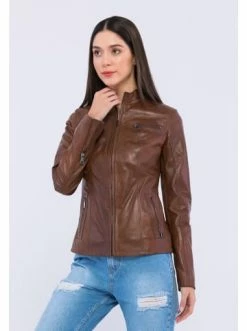 Schlussverkauf 🎁 Jacken & Mäntel GIORGIO DI MARE Lederjacke In Hellbraun Günstig Kaufen 👍