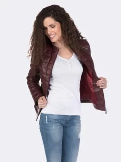 Bestes Angebot ❤️ Jacken & Mäntel GIORGIO DI MARE Lederjacke In Rot Günstig Kaufen ⌛ -Giorgio Di Mare Shop giorgio di mare lederjacke in rot 6