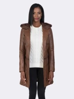 Aktion 🌟 Jacken & Mäntel GIORGIO DI MARE Ledermantel In Braun Günstig Kaufen 💯