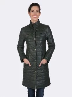 Bestes Angebot 🥰 Jacken & Mäntel GIORGIO DI MARE Ledermantel In Grün Günstig Kaufen 😍