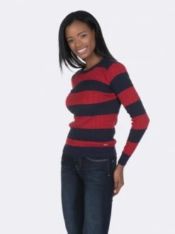 Blitzangebot 💯 Pullover & Cardigans GIORGIO DI MARE Pullover In Dunkelblau/ Rot Günstig Kaufen 💯 -Giorgio Di Mare Shop giorgio di mare pullover in dunkelblau rot 2