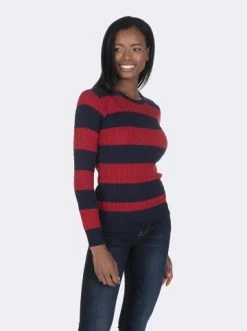 Blitzangebot 💯 Pullover & Cardigans GIORGIO DI MARE Pullover In Dunkelblau/ Rot Günstig Kaufen 💯 -Giorgio Di Mare Shop giorgio di mare pullover in dunkelblau rot 3