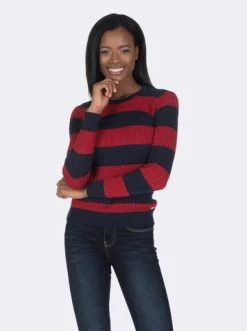 Blitzangebot 💯 Pullover & Cardigans GIORGIO DI MARE Pullover In Dunkelblau/ Rot Günstig Kaufen 💯 -Giorgio Di Mare Shop giorgio di mare pullover in dunkelblau rot 4