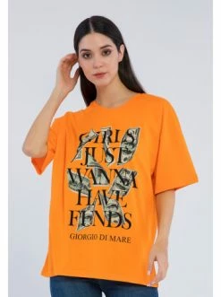 Angebote ✔️ Große Größen GIORGIO DI MARE 👕 Shirt In Orange Günstig Kaufen ✔️